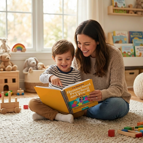 The Essential Homeschool Preschool and Pre-K Workbook: 135 Fun Curriculum-Based Activities to Build Pre-Reading, Pre-Writing, and Early Math Skills!