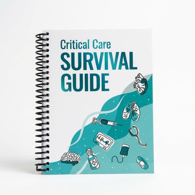 Critical Care Survival Guide - Workbook for Nurses APRNs Physicians & Respiratory Therapists- ICU Guide