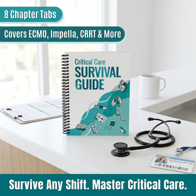 Critical Care Survival Guide - Workbook for Nurses APRNs Physicians & Respiratory Therapists- ICU Guide