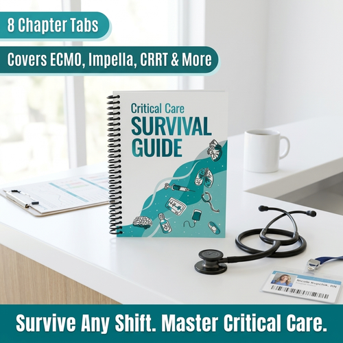 Critical Care Survival Guide - Workbook for Nurses APRNs Physicians & Respiratory Therapists- ICU Guide
