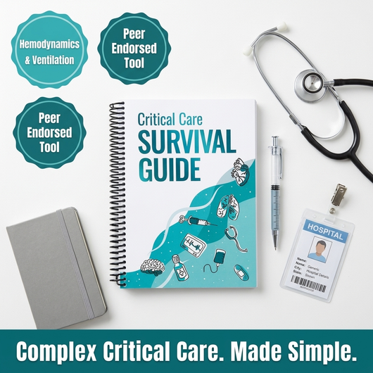 Critical Care Survival Guide - Workbook for Nurses APRNs Physicians & Respiratory Therapists- ICU Guide