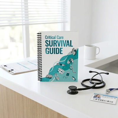 Critical Care Survival Guide - Workbook for Nurses APRNs Physicians & Respiratory Therapists- ICU Guide